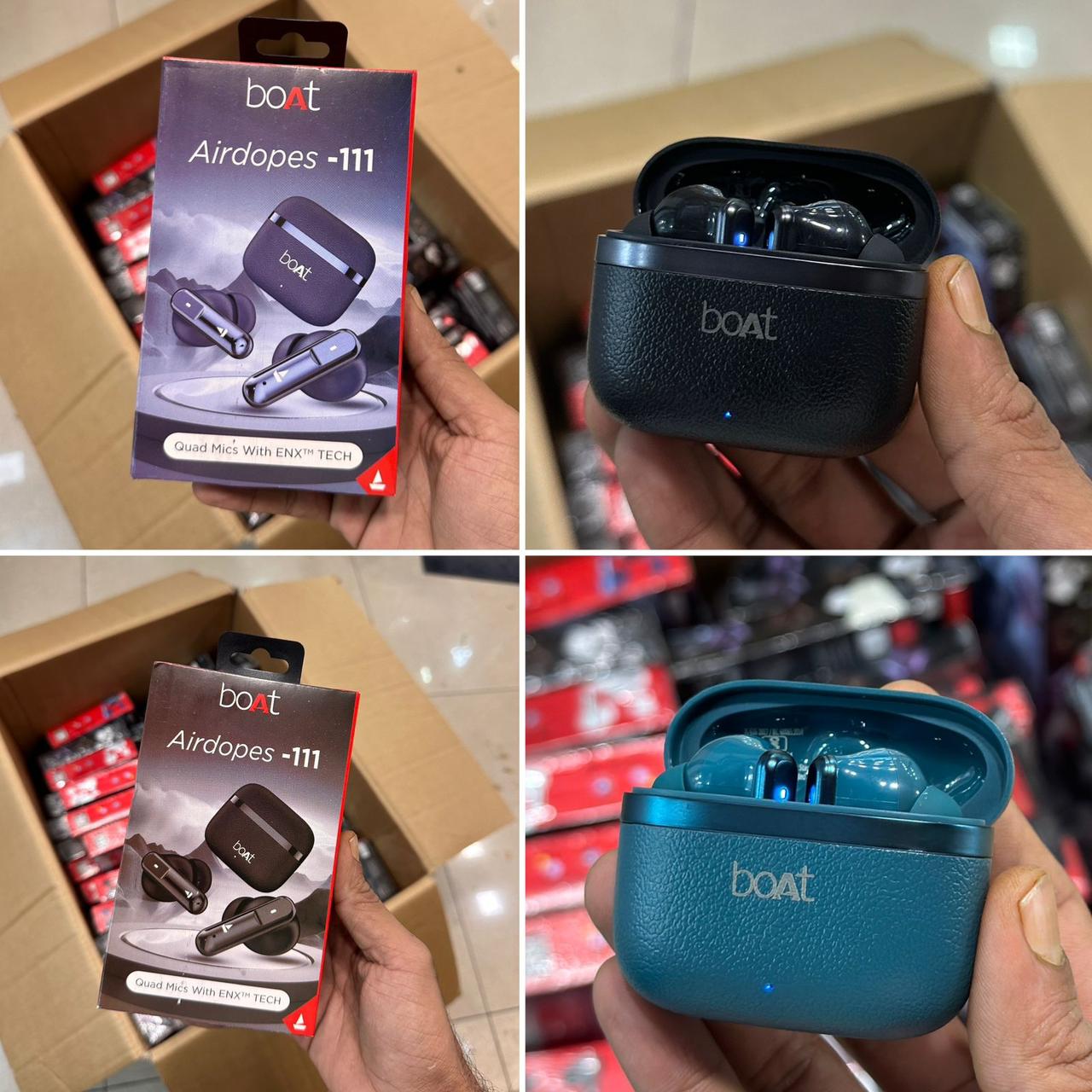 boAt Airdopes 111 True Wireless Earbuds with Quad Mics, ENx™ Technology & Powerful Sound