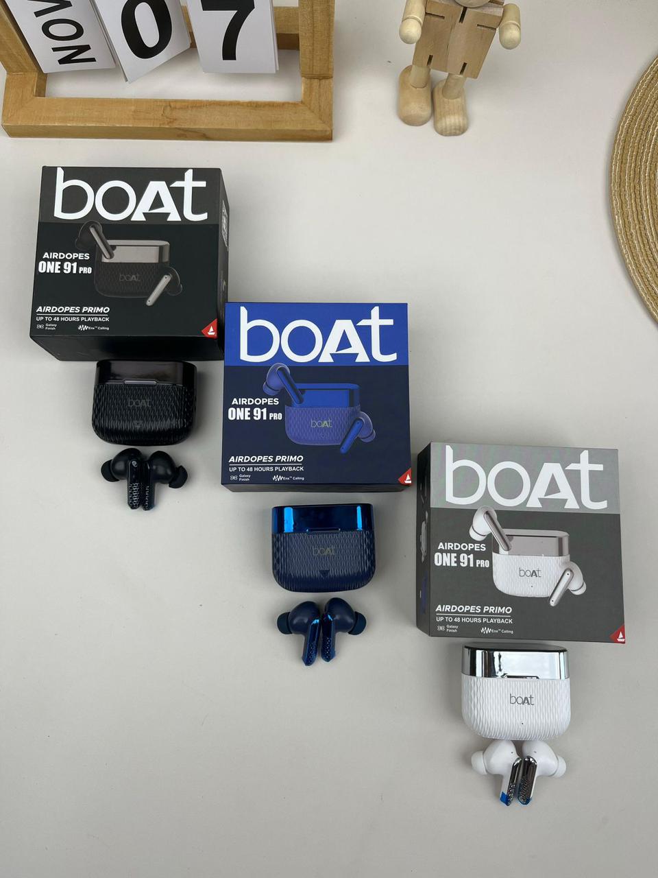 boAt Airdopes One 91 Pro True Wireless Earbuds with Up to 48 Hours Playback & ENx™ Calling