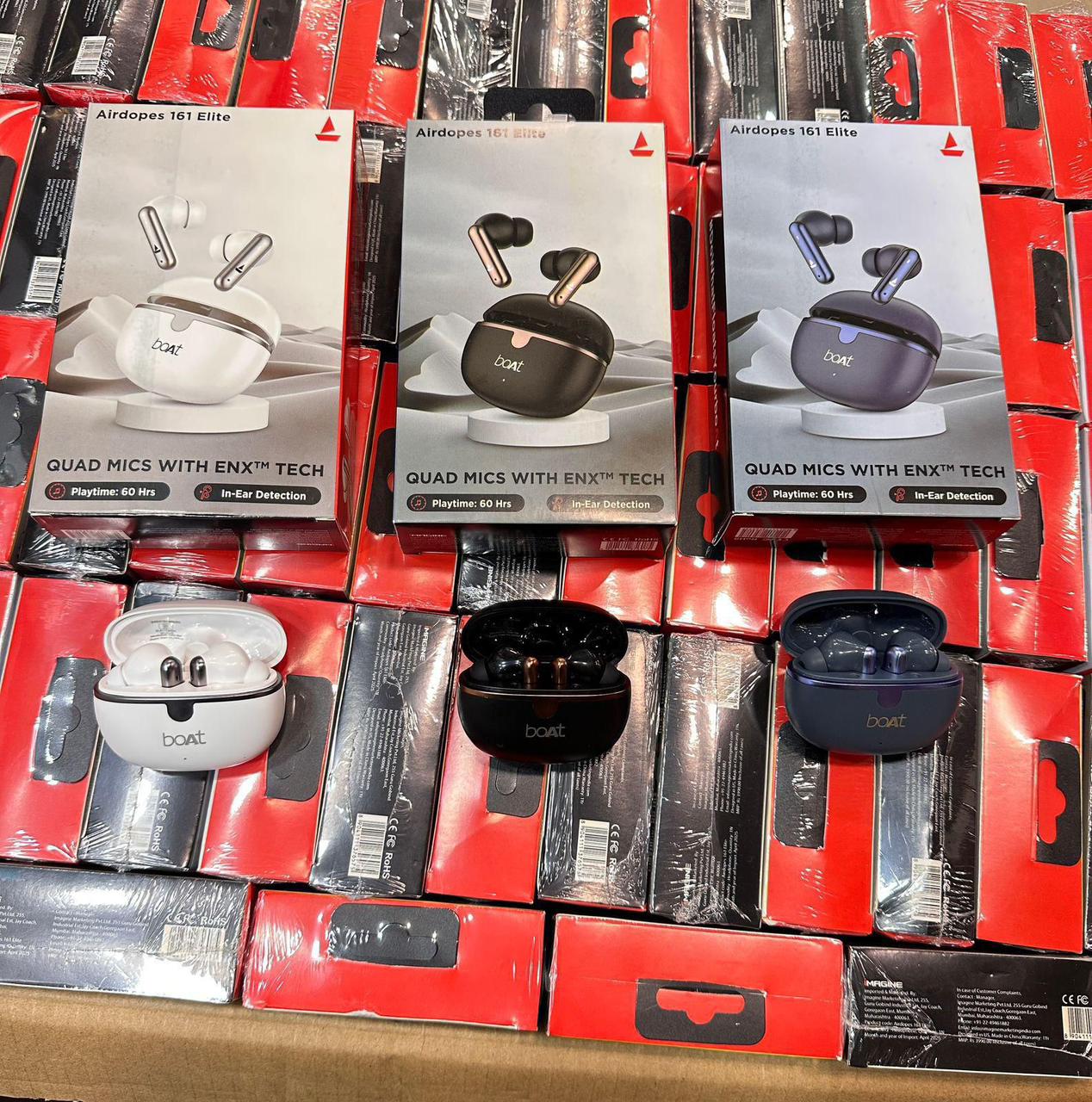 boAt Airdopes 161 Elite True Wireless Earbuds with Quad Mics, ENx™ Technology & 60 Hours Playback