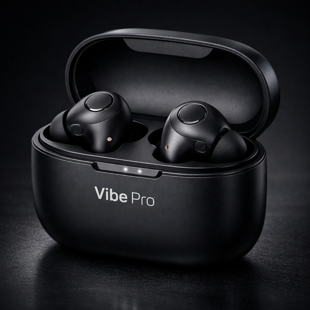 Vibe Pro True Wireless Earbuds | Powerful Sound, Long Battery Life & Premium Design