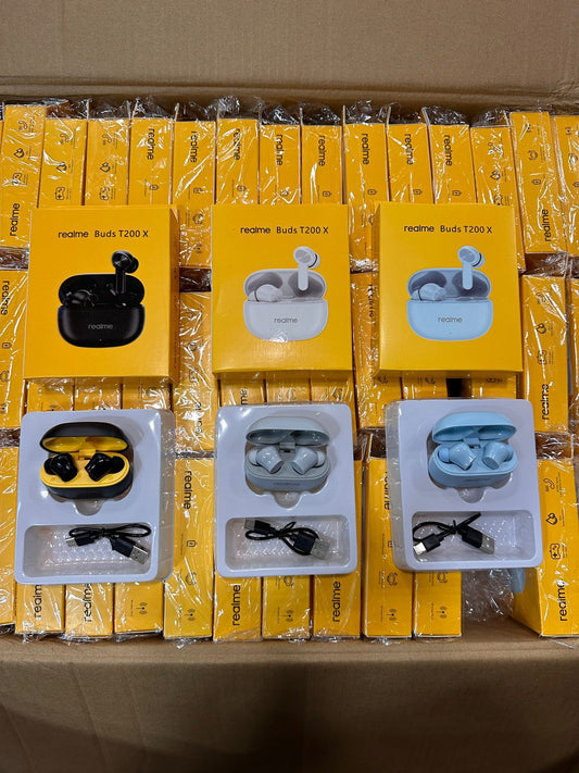 realme Buds T200 X True Wireless Earbuds with Fast Pairing, Deep Bass & Long Playback Time